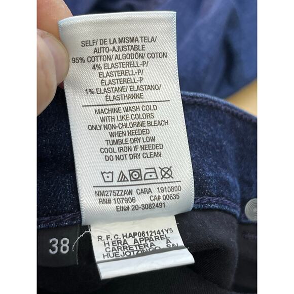 Hudson Jeans 38x35 Blake Slim Straight High Rise Dark Wash Preppy Academia - Picture 11 of 11